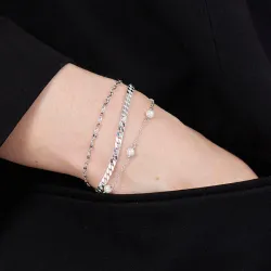 Studio Z Aurelia rannekoru  hopea