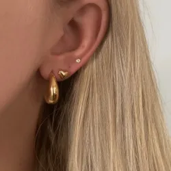 Khaai Studio Luma korvarenkaat  kullattu teräs