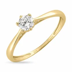 kapea solitaire-sormus 8 karaatin kultaa - Gold Collection