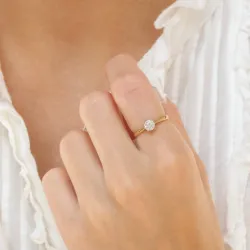 solitaire-sormus 9 karaatin kultaa - Gold Collection