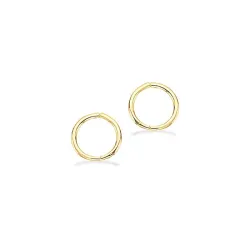 10 mm Scrouples rengas  kullattua hopeaa