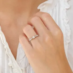 Timanttisormus 14 karaatin valkokultaa 0,18 ct 0,14 ct