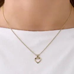 sydän timantti riipus 14 karaatti kultaa 0,02 ct