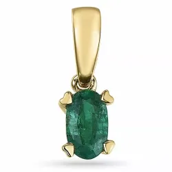 smaragdi riipus 14 karaatti kultaa 0,26 ct