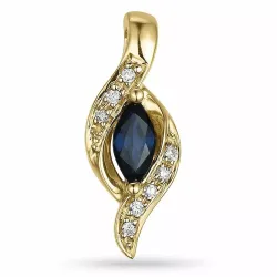 safiiri timanttiriipus 14 karaatti kultaa 0,04 ct 0,34 ct
