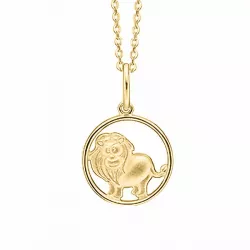 Aagaard tähtikuvio leijona kaulaketju, jossa on riipus  kullattua hopeaa