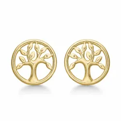 7,5 mm Støvring Design elämänpuu korvarenkaat  8 karaatin kultaa