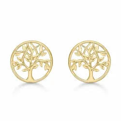 6,5 mm Støvring Design elämänpuu korvarenkaat  14 karaatin kultaa