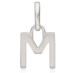 Støvring Design m-kirjain riipus  rodinoitua hopeaa