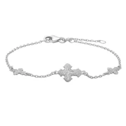 Siersbøl dagmarristi rannekoru  rodinoitua hopeaa