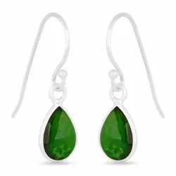 pitkät pisara korvarenkaat  hopea - Loom Stones