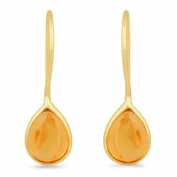 meripihka korvarenkaat  kullattu hopea - Loom Stones