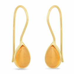 meripihka korvarenkaat  kullattu hopea - Loom Stones