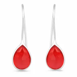 granaatti korvarenkaat  hopea - Loom Stones