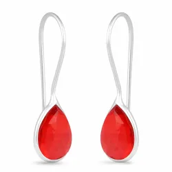 granaatti korvarenkaat  hopea - Loom Stones