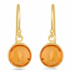 meripihka korvarenkaat  kullattu hopea - Loom Stones