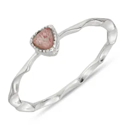 kvartsi sormus hopea - Loom Stones