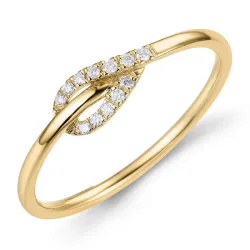 timantti sormus 9 karaatin kultaa 0,06 ct - Simple Diamonds