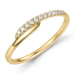 timantti sormus 9 karaatin kultaa 0,08 ct - Simple Diamonds