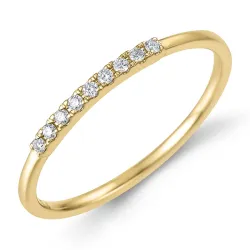 timantti sormus 9 karaatin kultaa 0,07 ct - Simple Diamonds