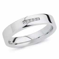 zirkoni sormus rodinoitua hopeaa