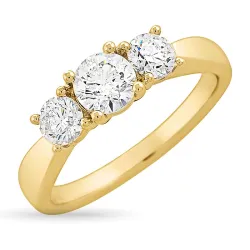 zirkoni sormus 9 karaatin kultaa