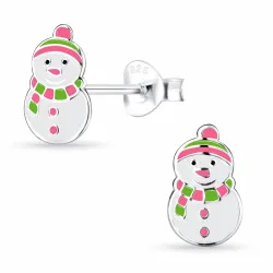 lumiukko lasten korvakorut  hopea - Little Ones