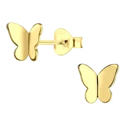 perhoset korvarenkaat  kullattu hopea - Little Ones