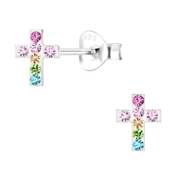 risti lasten korvakorut  hopea - Little Ones