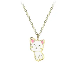 kissa kaulaketju kullattua hopeaa - Little Ones