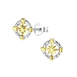 lasten korvakorut  hopea kanssa kullattu hopea - Little Ones