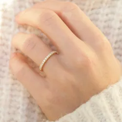 zirkoni sormus 9 karaatin kultaa