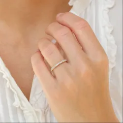 zirkoni sormus 9 karaatin kultaa