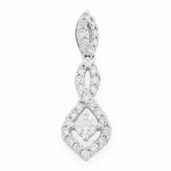 timanttiriipus 14 karaatti valkokultaa 0,52 ct