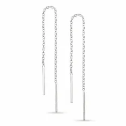 pitkät ketjukorvakorut  hopea