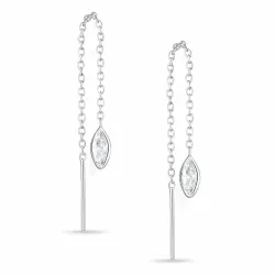 pitkät ketjukorvakorut  hopea