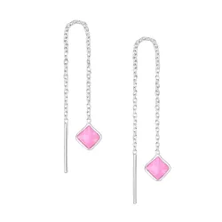 pitkät ketjukorvakorut  hopea