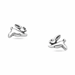 kaniini nappikorvakorut  hopea - Little Ones