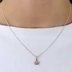 Perhoset riipus  hopeaa