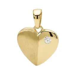 Sydän riipus  9 karaatin kultaa