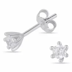 4-4,5 mm nappikorvakorut  hopea