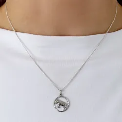 tähtikuvio oinas riipus  hopeaa