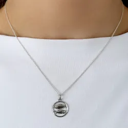 tähtikuvio kalat riipus  hopeaa