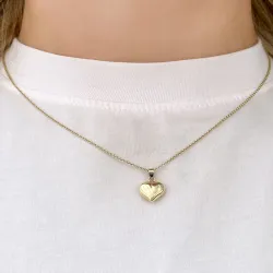 13 x 18 mm sydän riipus  9 karaatin kultaa - Amoré