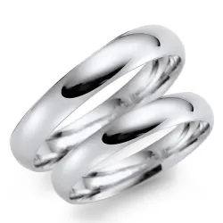 3 mm vihkisormusta 14 karaatin valkokultaa - setit