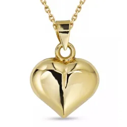 sydän kaulaketju kullattua hopeaa riipus 9 karaatin kultaa - Amoré