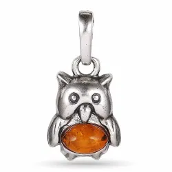 lintu meripihka riipus  hopeaa