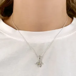 enkeli riipus  hopeaa ja kullattua hopeaa