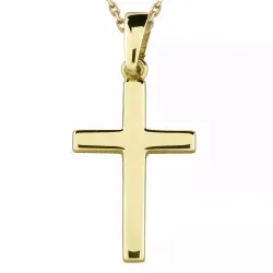 risti kaulaketju kullattua hopeaa riipus 8 karaatin kultaa - Amoré