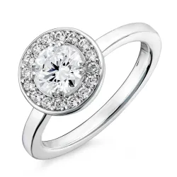 zirkoni sormus hopea